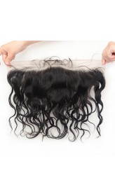 13x4 Brazilian Water Wave Lace Frontal Closure,Unprocessed Virgin Human Hair 